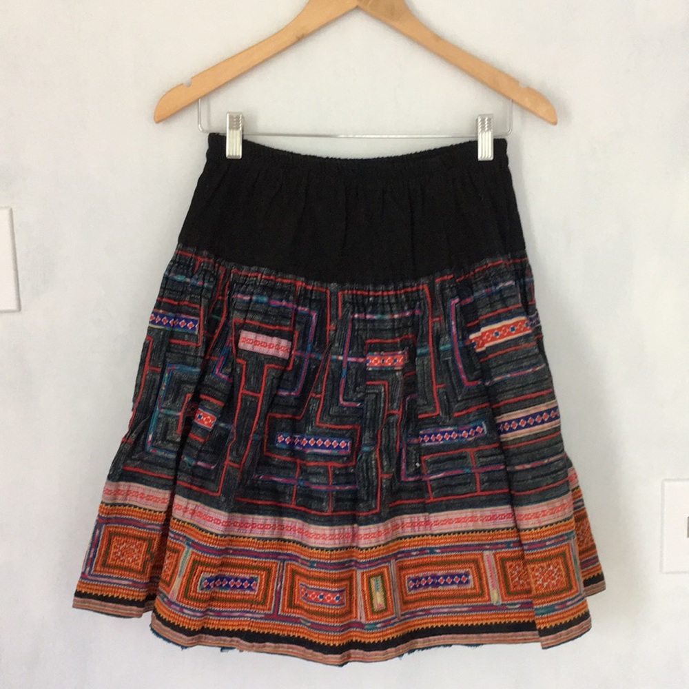 Colorful Embroidered Skirt